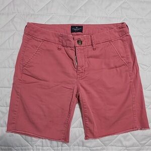 American Eagle Outfitters Rose-Pink Chino Bermuda Shorts
